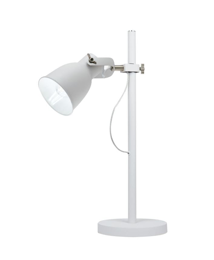 Lume metallo bianco rifiniture nichel 1XE27 spot orientabile non incl. LEGEND Lume metallo bianco rifiniture nichel 1XE27 spot orientabile non incl. LEGEND